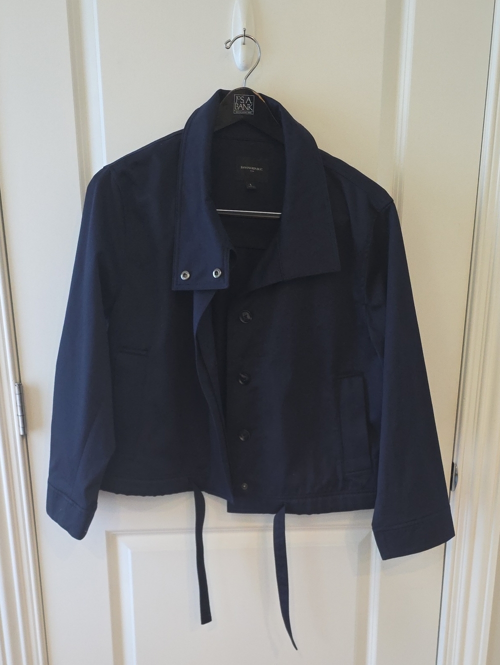 Wome Navy Cropped Jacket